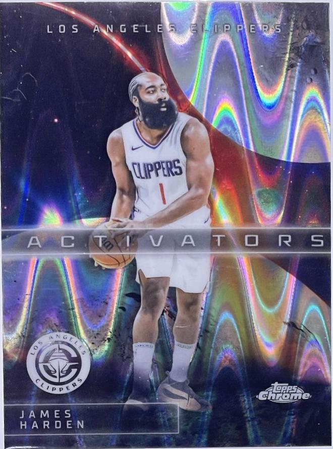 2025 Topps Chrome Activators James Harden [RayWave Refractor] #AC-8 card