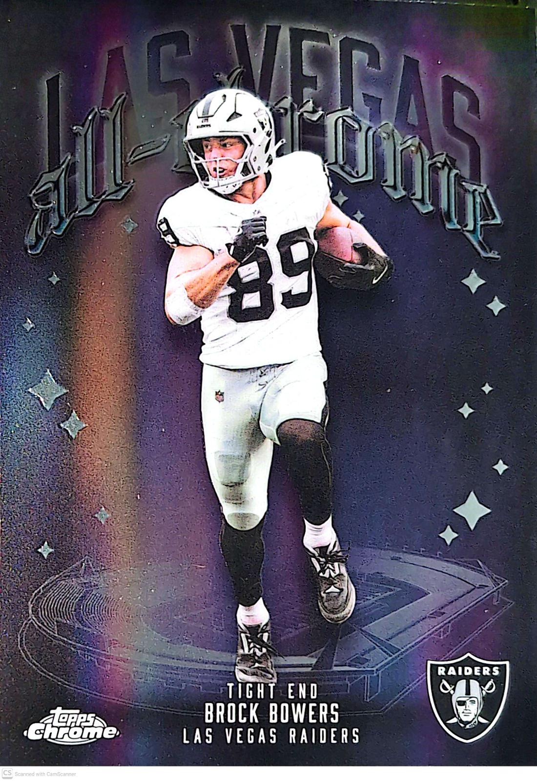 2025 Topps Chrome All Chrome Team Brock Bowers #ACT-10 card
