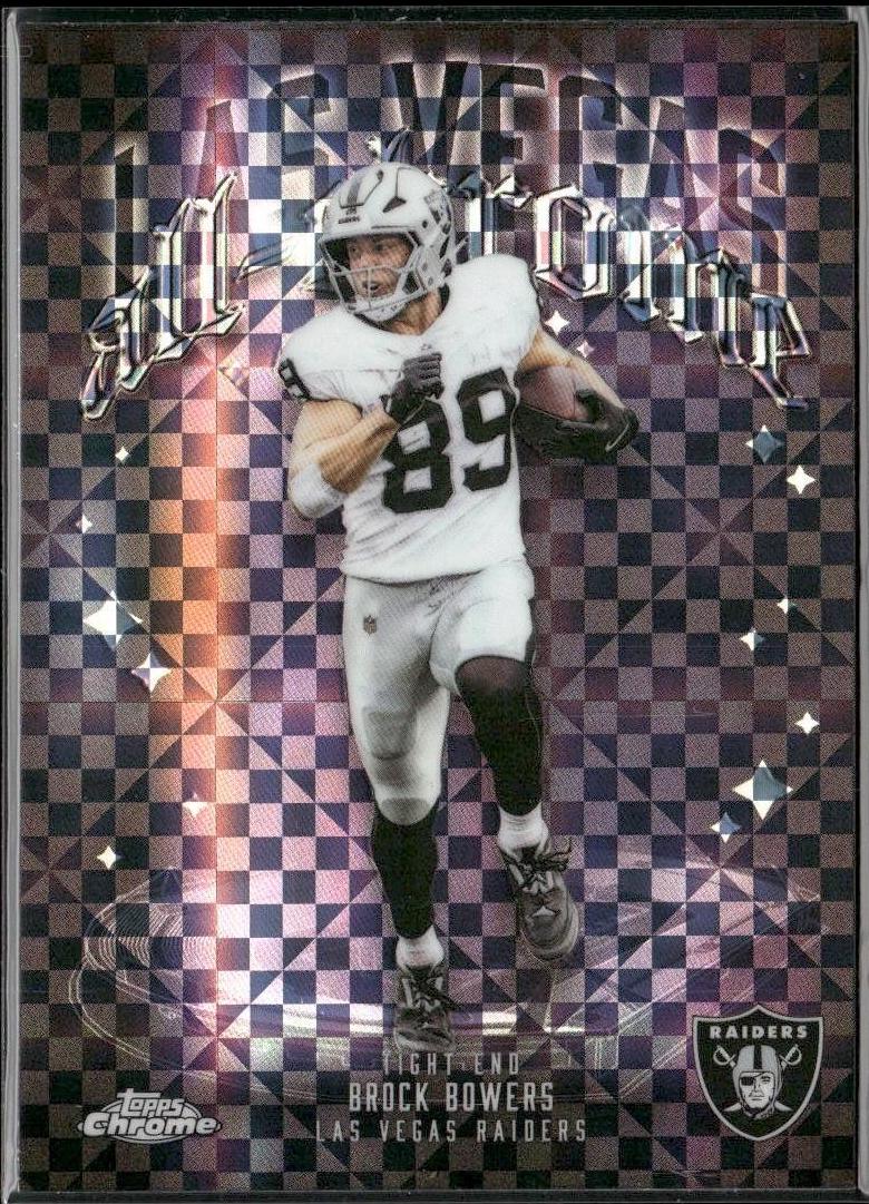 2025 Topps Chrome All Chrome Team Brock Bowers [X-Fractor] #ACT-10 card
