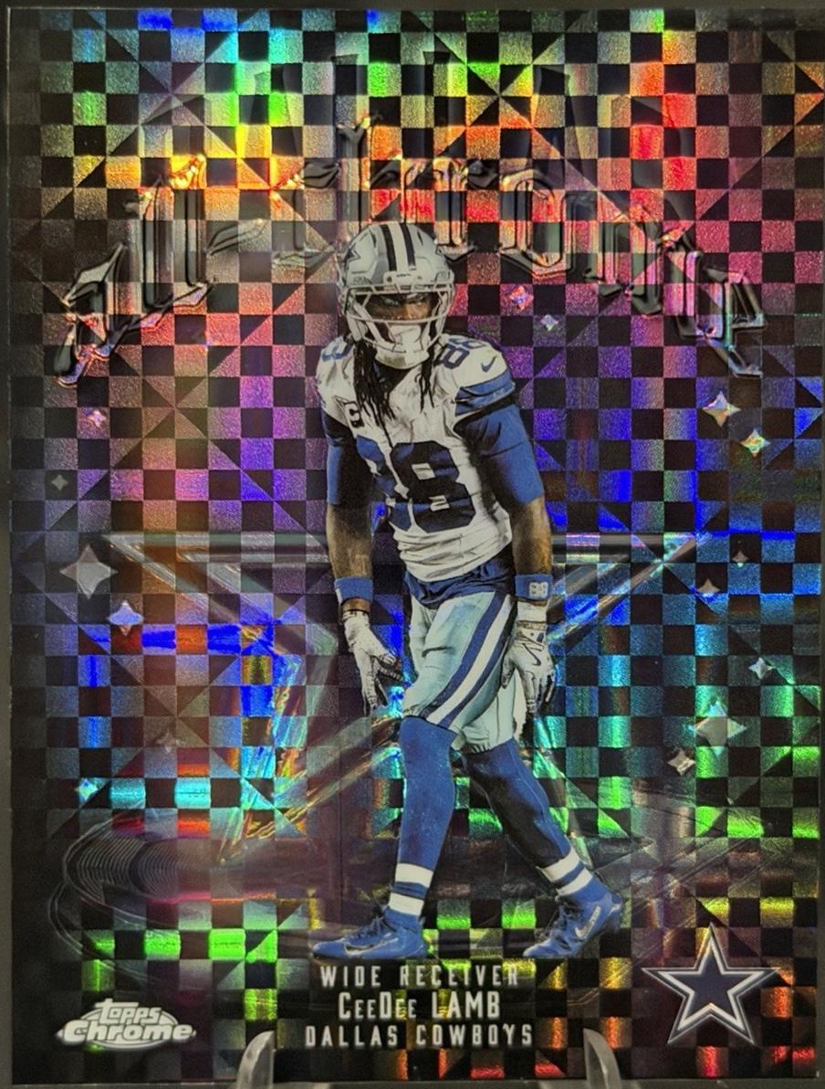 2025 Topps Chrome All Chrome Team CeeDee Lamb [X-Fractor] #ACT-8 card