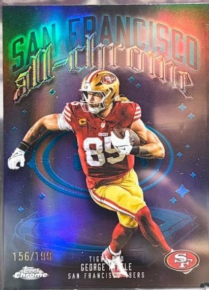 2025 Topps Chrome All Chrome Team George Kittle #ACT-11 card