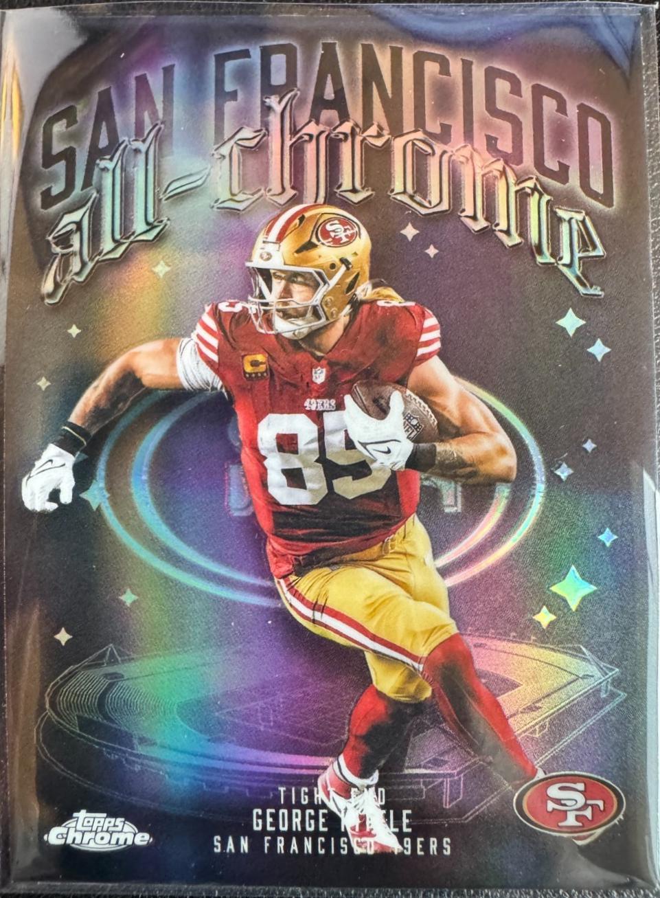 2025 Topps Chrome All Chrome Team George Kittle [Refractor] #ACT-11 card