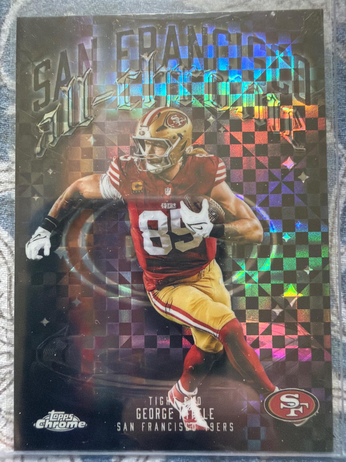 2025 Topps Chrome All Chrome Team George Kittle [X-Fractor] #ACT-11 card