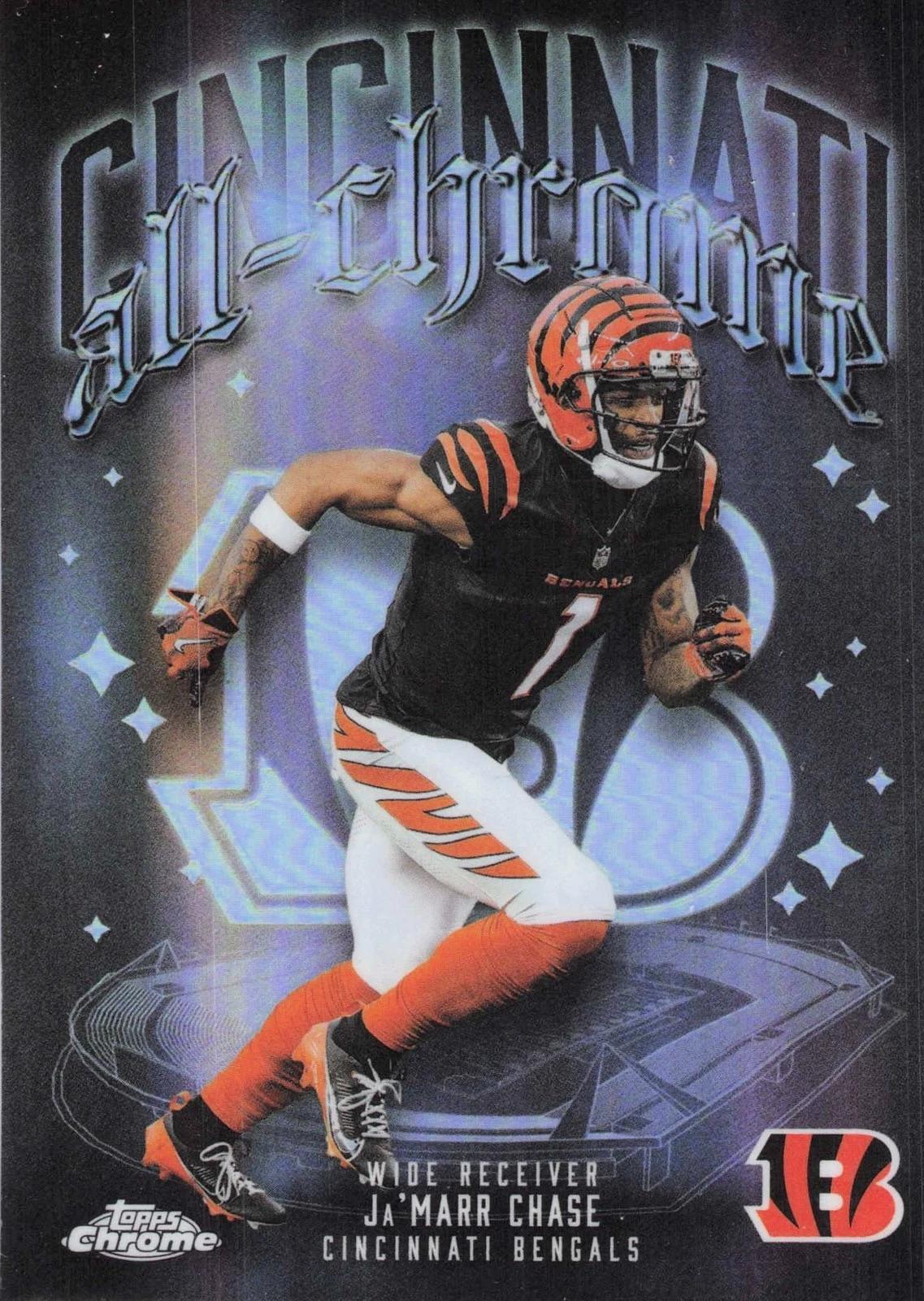 2025 Topps Chrome All Chrome Team Ja'Marr Chase [Refractor] #ACT-5 card