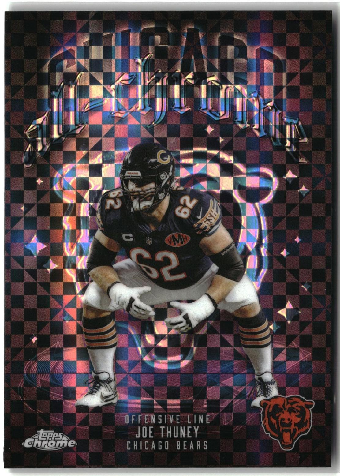 2025 Topps Chrome All Chrome Team Joe Thuney [X-Fractor] #ACT-14 card