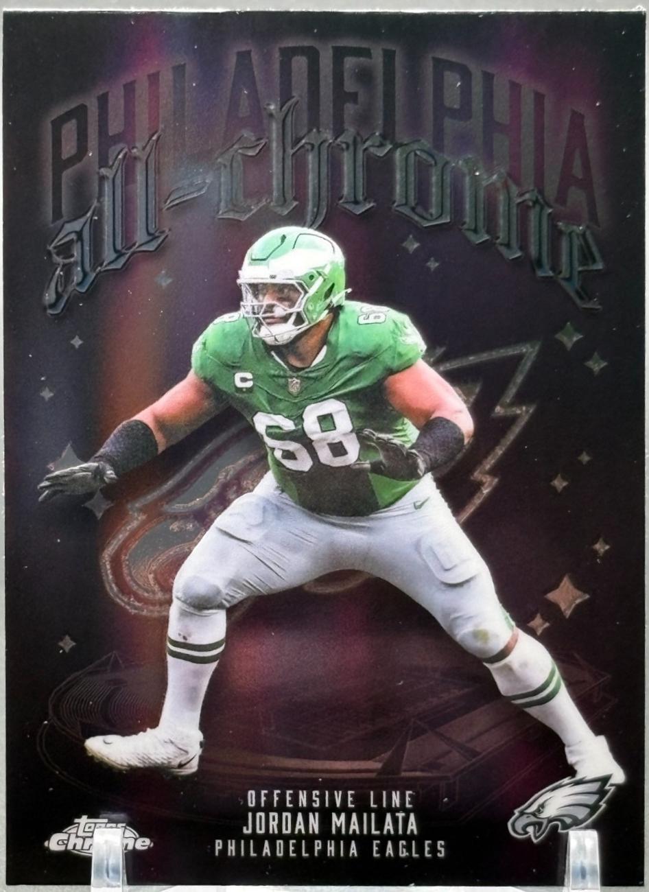 2025 Topps Chrome All Chrome Team Jordan Mailata #ACT-12 card