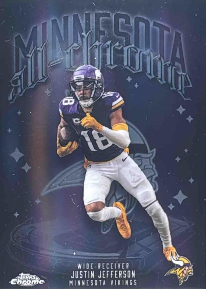 2025 Topps Chrome All Chrome Team Justin Jefferson #ACT-6 card