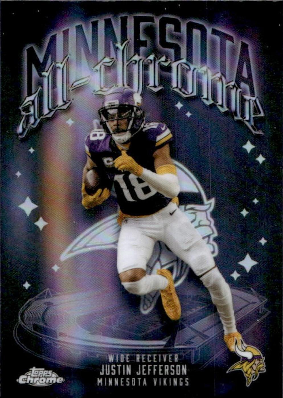 2025 Topps Chrome All Chrome Team Justin Jefferson [Refractor] #ACT-6 card