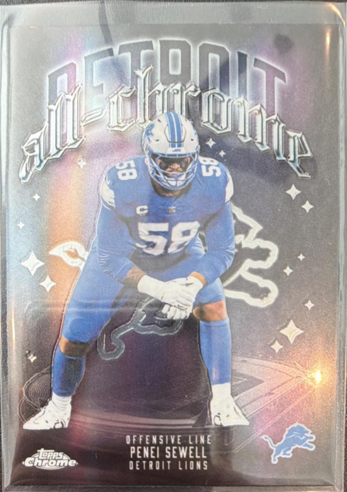 2025 Topps Chrome All Chrome Team Penei Sewell #ACT-13 card