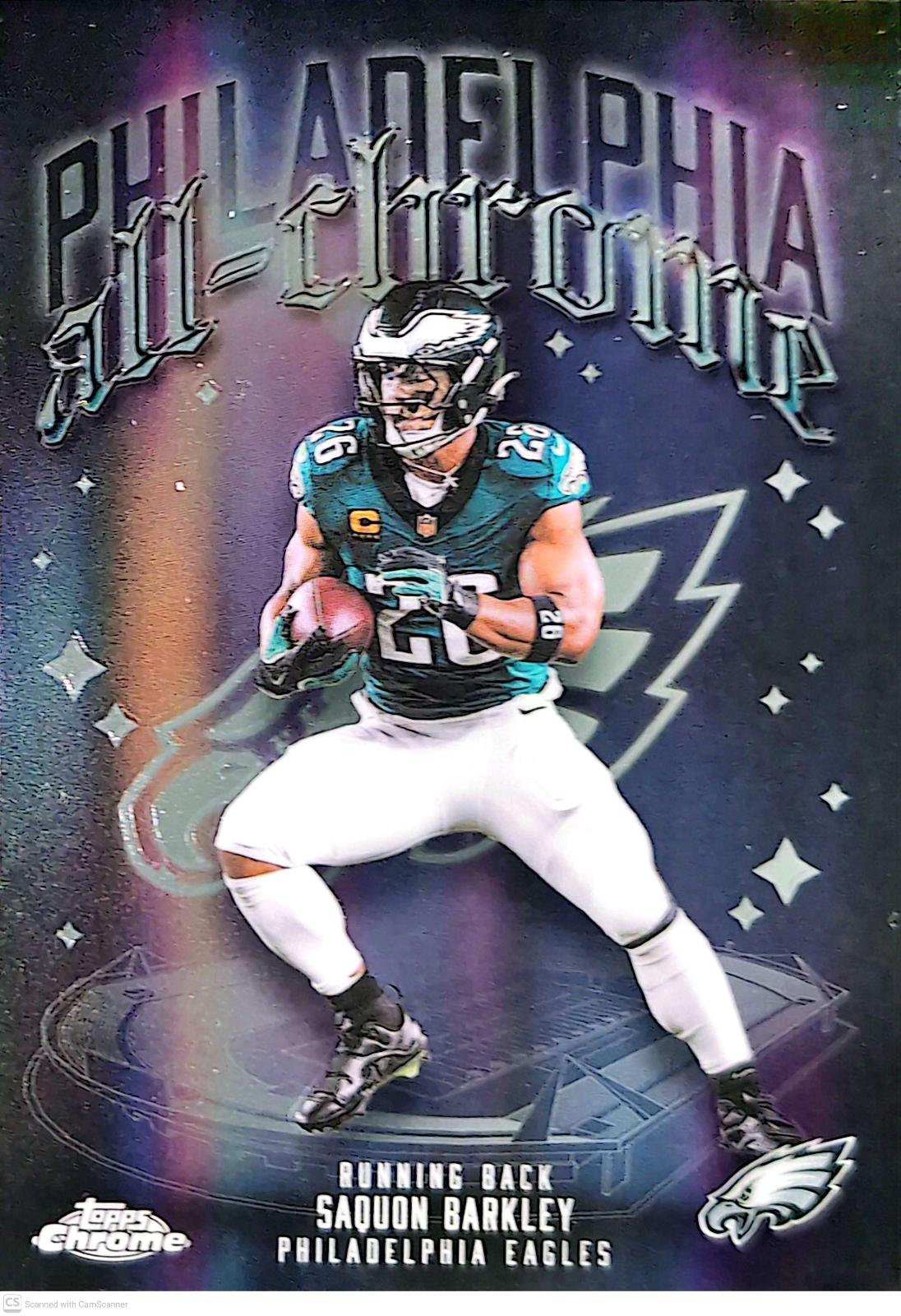 2025 Topps Chrome All Chrome Team Saquon Barkley #ACT-3 card