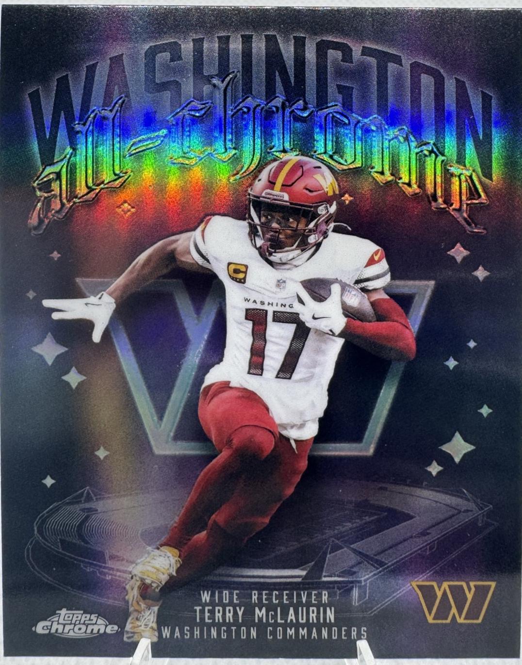 2025 Topps Chrome All Chrome Team Terry McLaurin #ACT-9 card