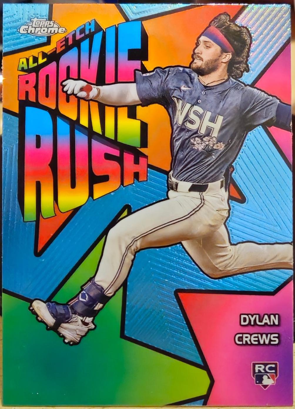 2025 Topps Chrome All Etch Rookie Rush Dylan Crews #CERR-12 card