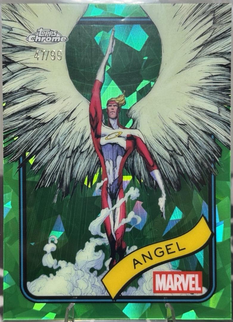 2025 Topps Chrome Angel [Green Sapphire] #186 card