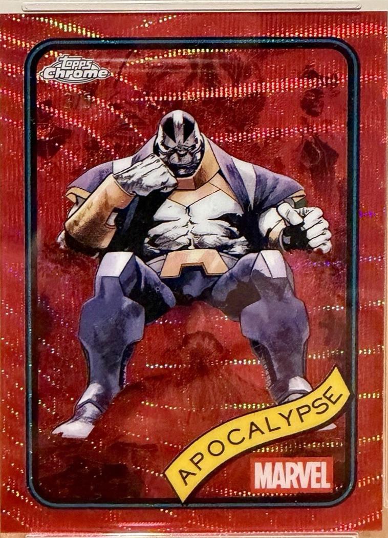 2025 Topps Chrome Apocalypse [Red Shimmer] #162 card