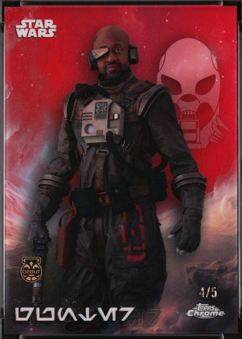 2025 Topps Chrome Aurebesh Gunter  [Dathomir Red Refractor] #AV-57 card
