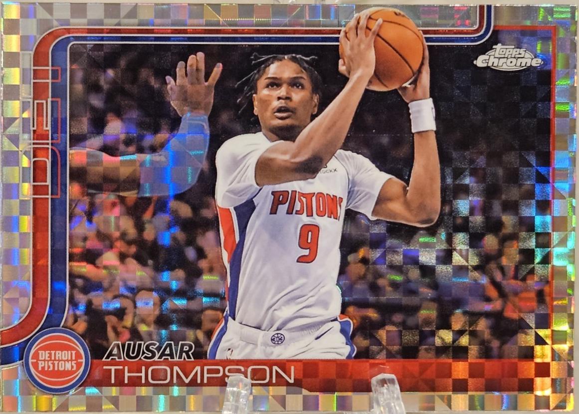 2025 Topps Chrome Ausar Thompson [X-Fractor] #64 card
