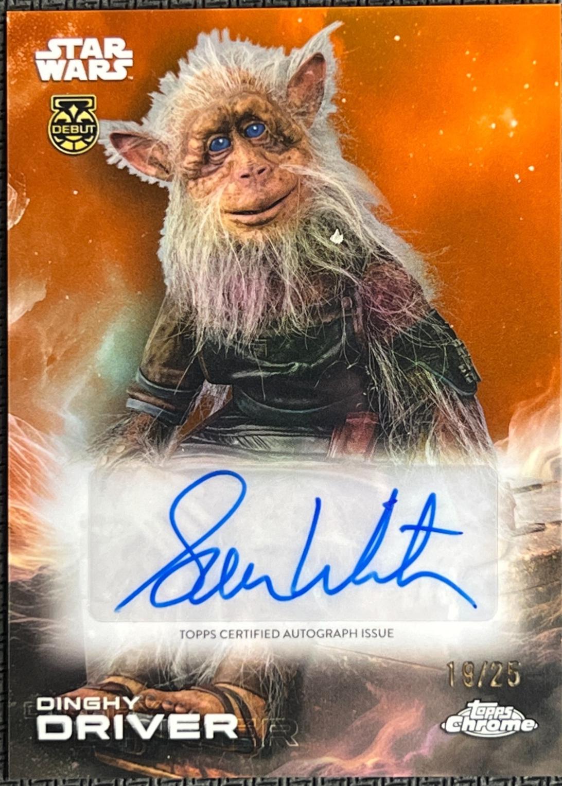 2025 Topps Chrome Autograph Adam Driver [Orange] #A-SLKR card