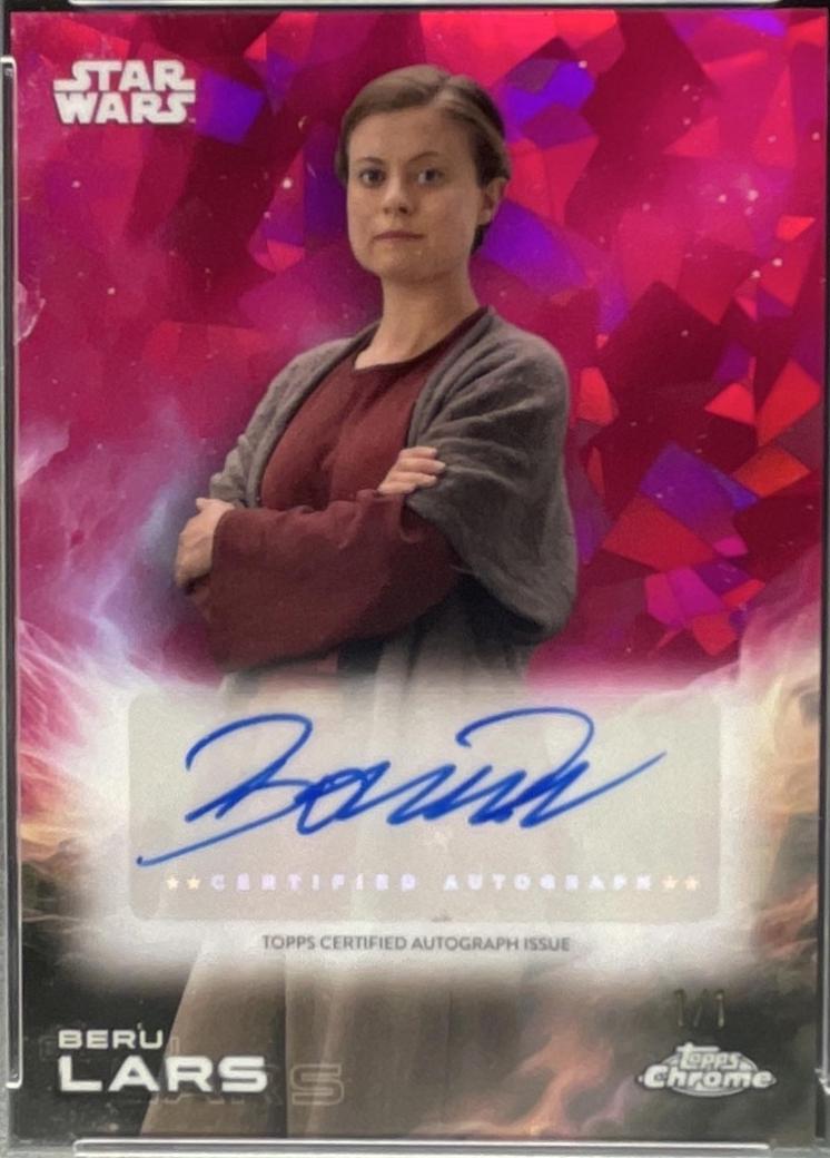 2025 Topps Chrome Autograph Bonnie Piesse [Padparadscha] #A-BLA card