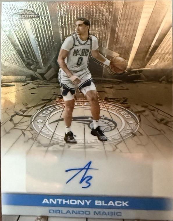 2025 Topps Chrome Autograph Issue Veteran Anthony Black #TAU-AB card