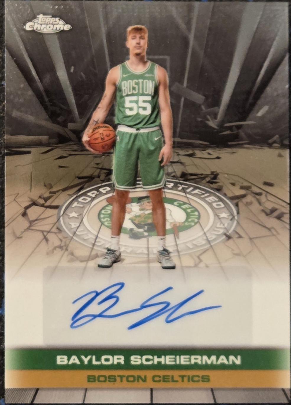 2025 Topps Chrome Autograph Issue Veteran Baylor Scheierman #TAU-BSC card