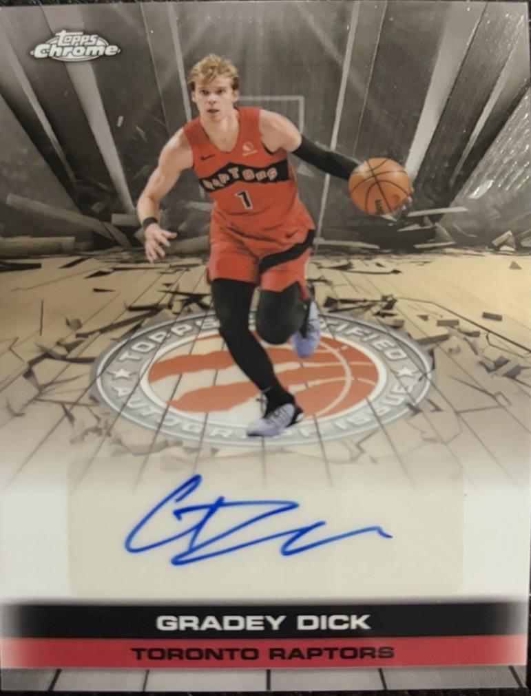 2025 Topps Chrome Autograph Issue Veteran Gradey Dick #TAU-GD card