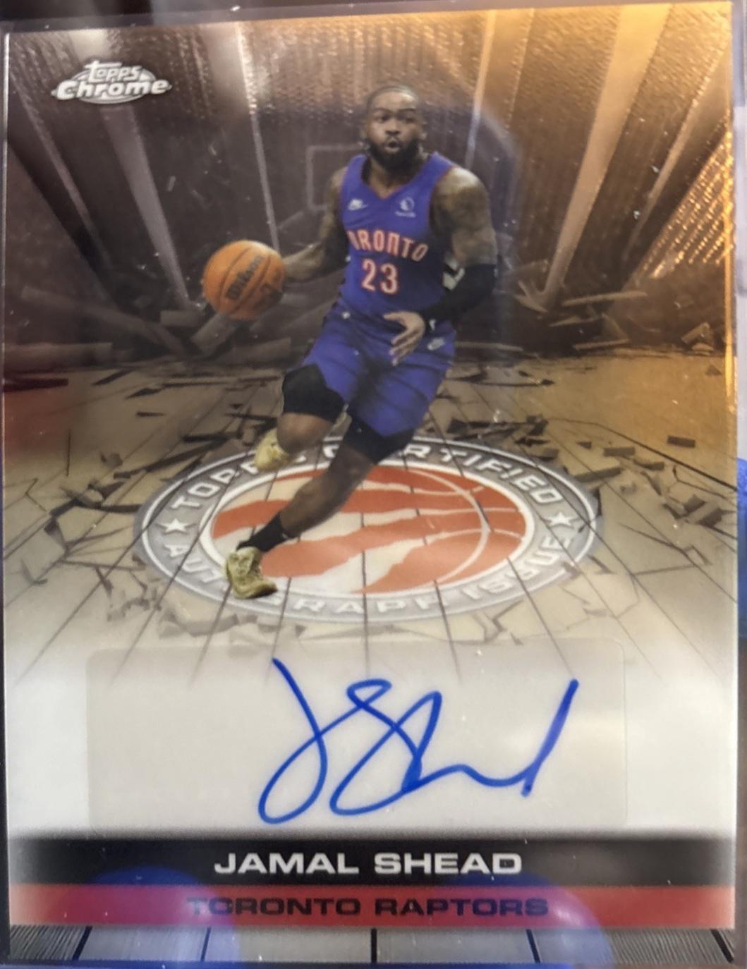 2025 Topps Chrome Autograph Issue Veteran Jamal Shead #TAU-JS card