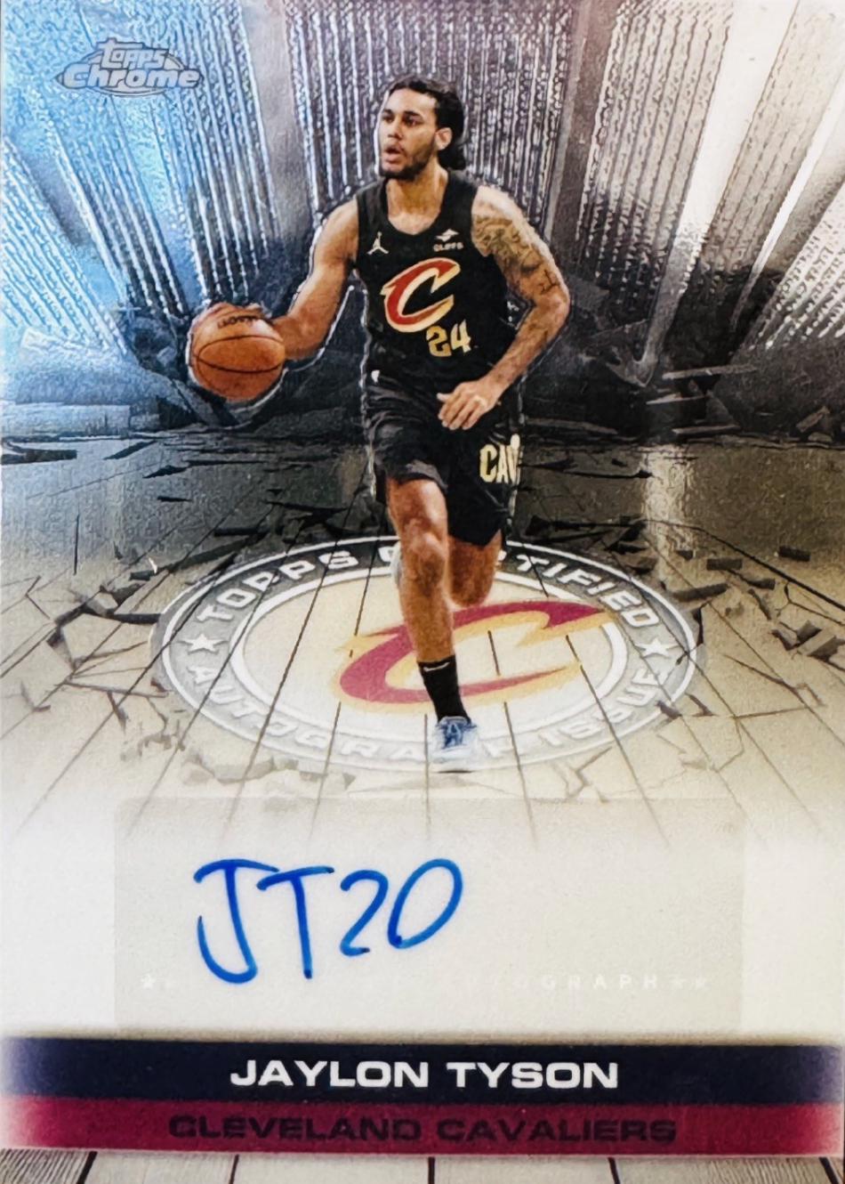 2025 Topps Chrome Autograph Issue Veteran Jaylon Tyson #TAU-JT card