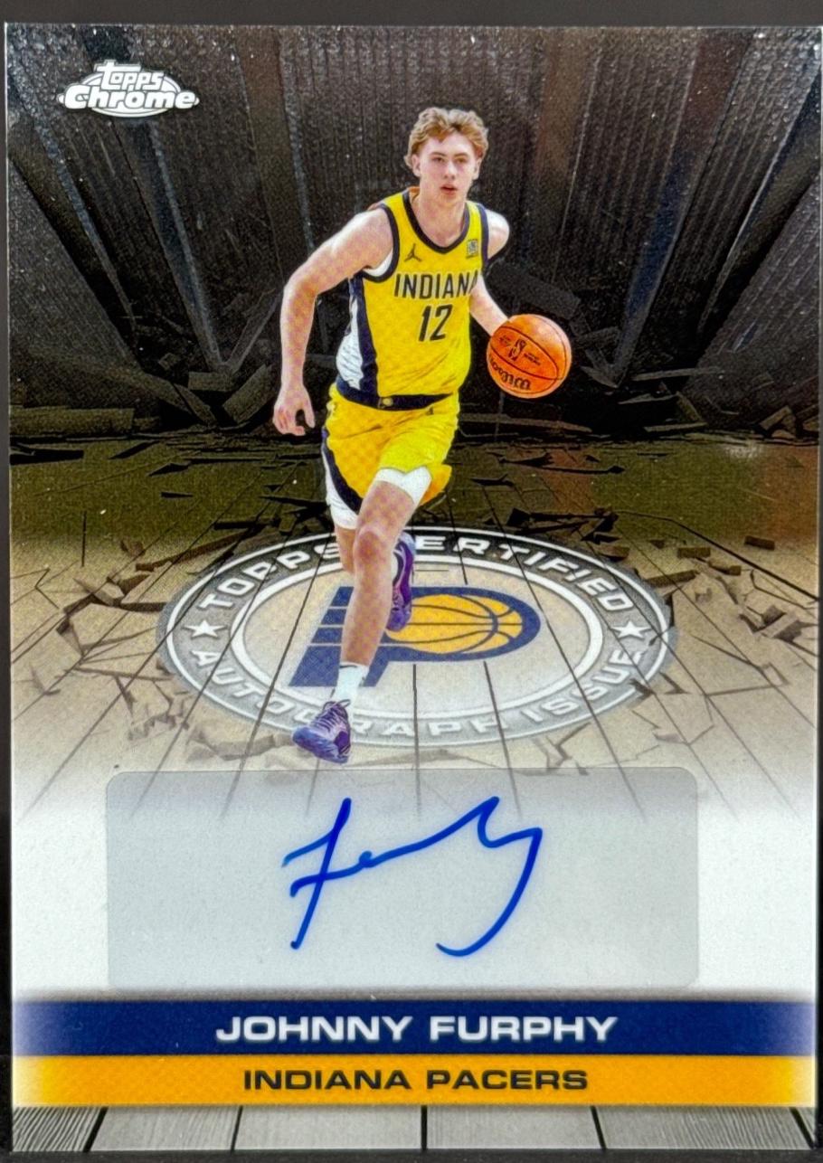 2025 Topps Chrome Autograph Issue Veteran Johnny Furphy #TAU-JF card