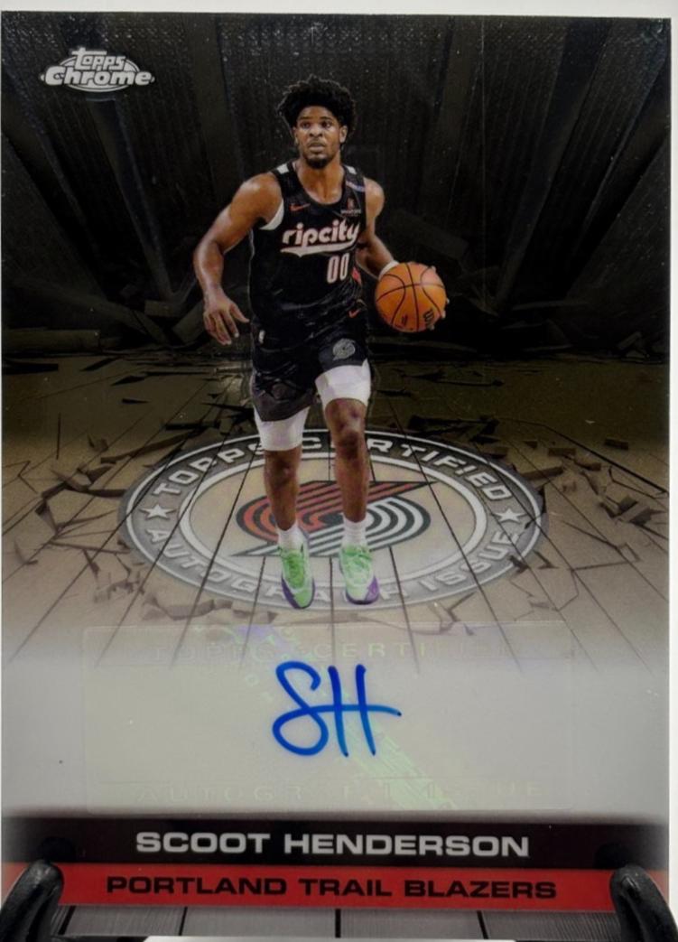 2025 Topps Chrome Autograph Issue Veteran Scoot Henderson #TAU-SH card