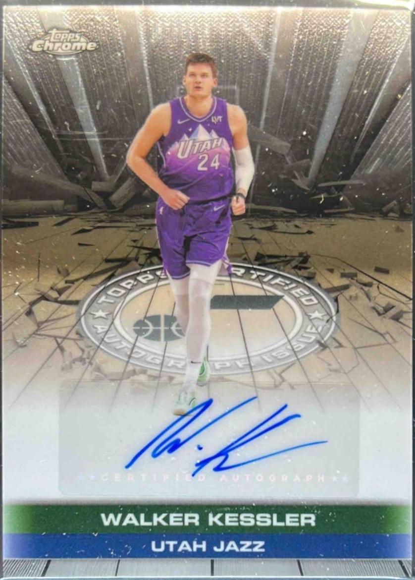 2025 Topps Chrome Autograph Issue Veteran Walker Kessler #TAU-WK card