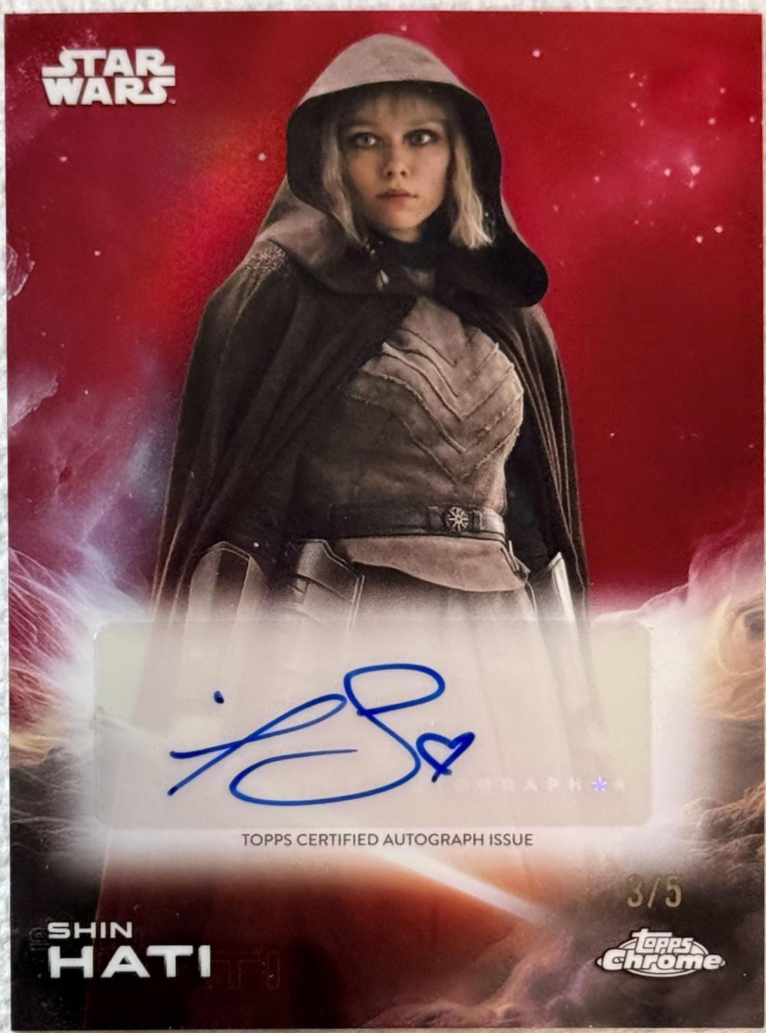 2025 Topps Chrome Autograph Ivanna Sakhno [Red] #A-IS card