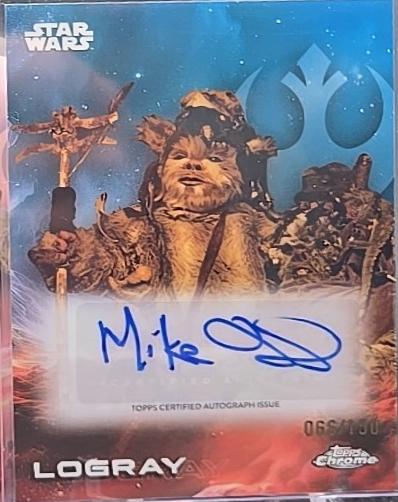 2025 Topps Chrome Autograph Mike Quinn [Blue] #A-MQ card