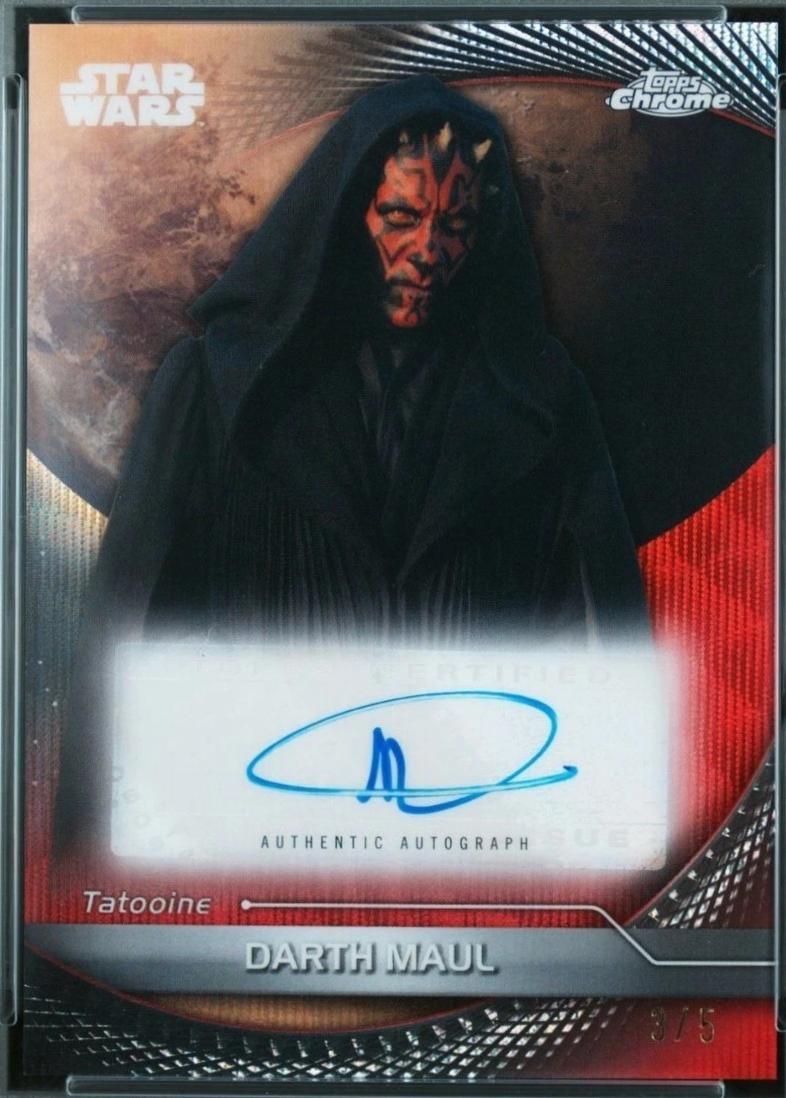 2025 Topps Chrome Autograph Ray Park [Red] #A-RP card