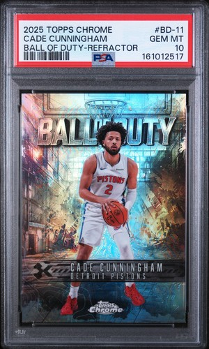 2025 Topps Chrome Ball Of Duty Cade Cunningham [Refractor] #BD-11 card