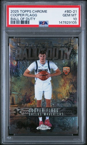 2025 Topps Chrome Ball Of Duty Cooper Flagg #BD-21 card