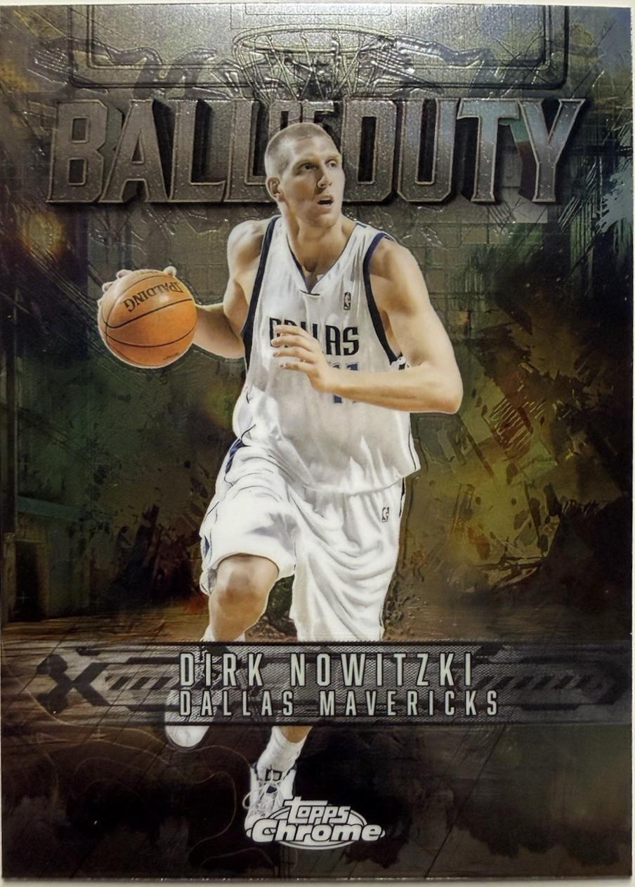 2025 Topps Chrome Ball Of Duty Dirk Nowitzki #BD-17 card