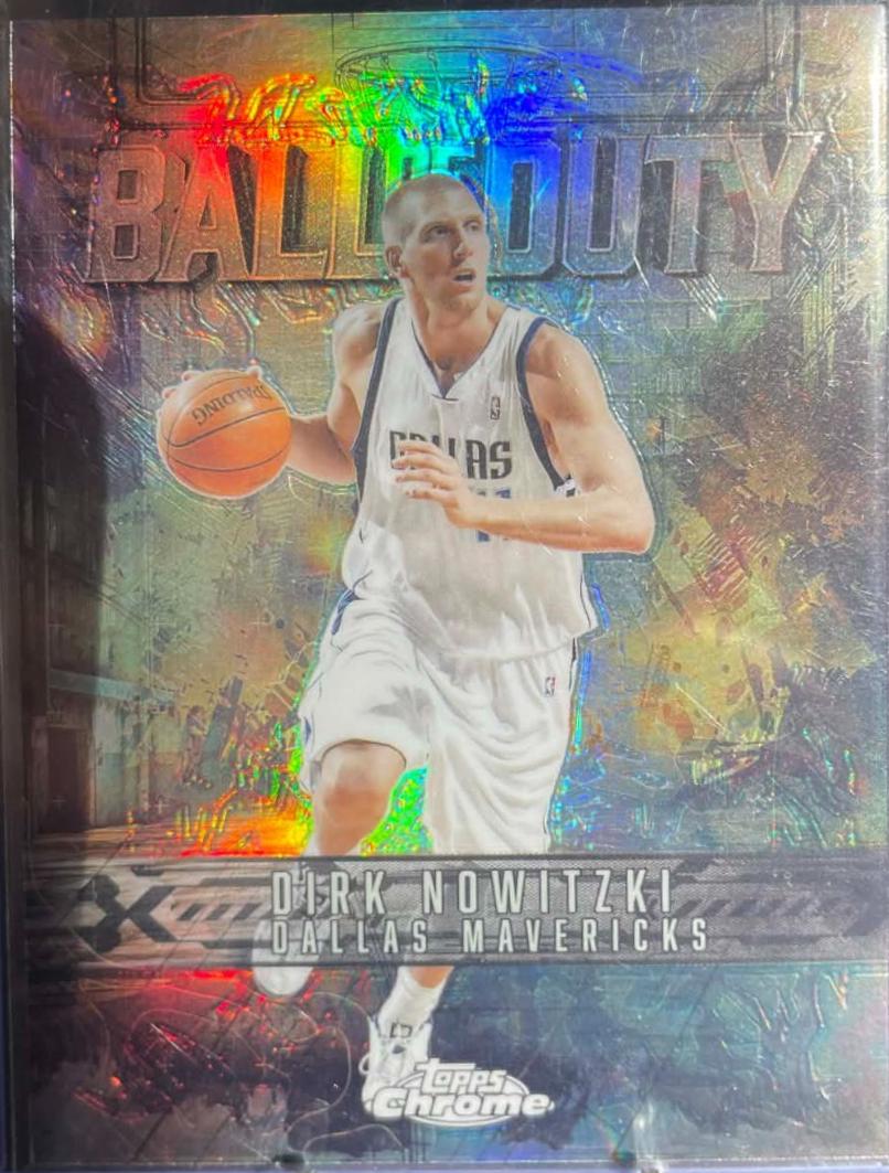 2025 Topps Chrome Ball Of Duty Dirk Nowitzki [Refractor] #BD-17 card