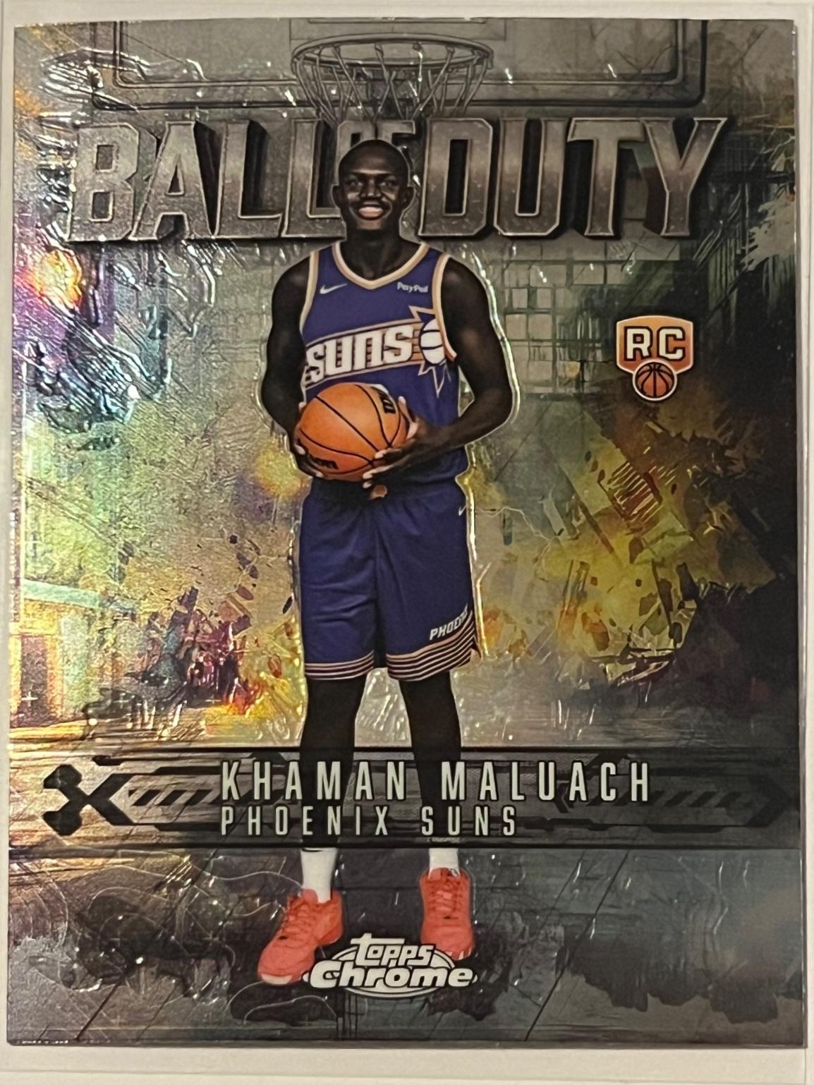 2025 Topps Chrome Ball Of Duty Khaman Maluach #BD-25 card
