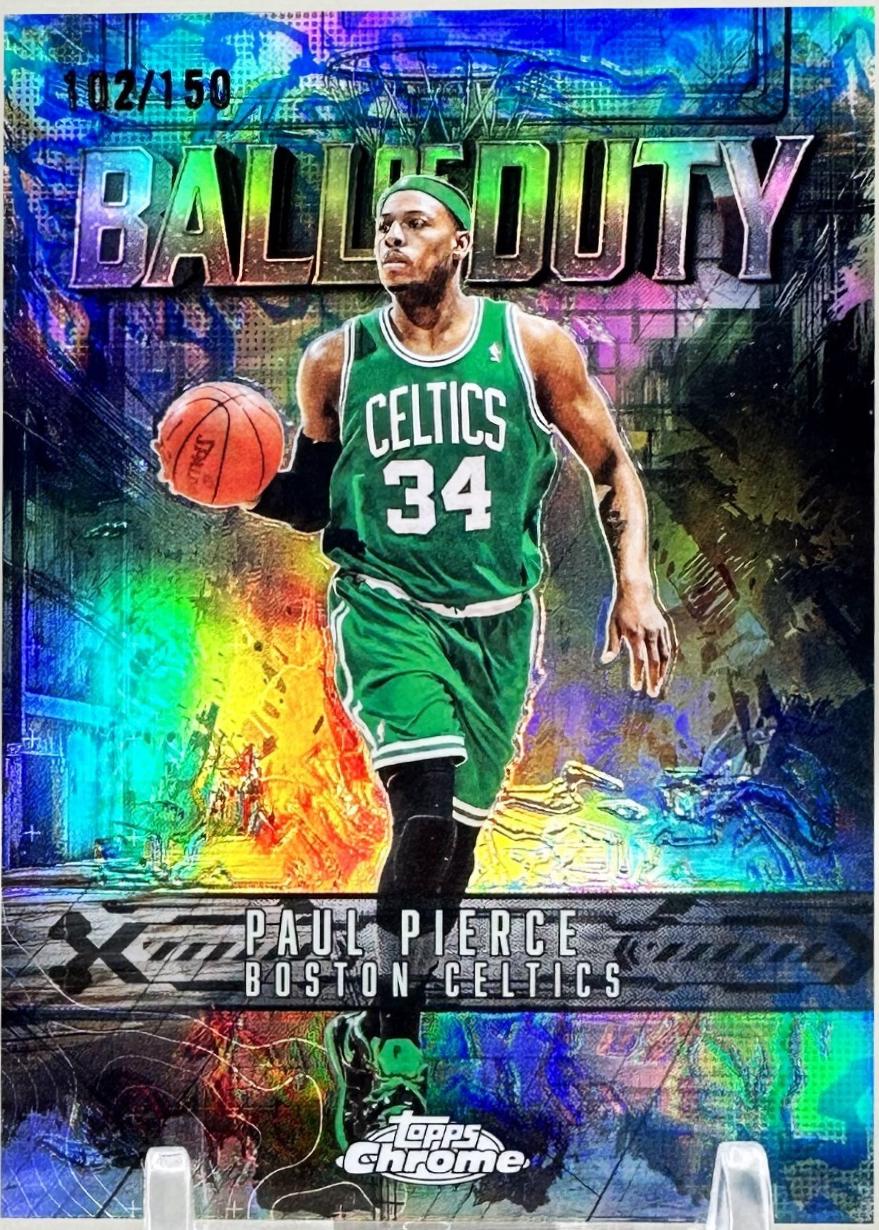 2025 Topps Chrome Ball Of Duty Paul Pierce [Blue Refractor] #BD-19 card