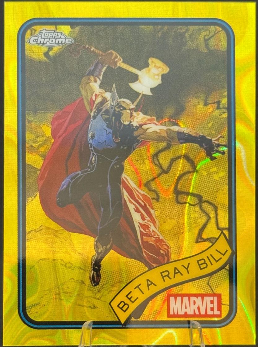 2025 Topps Chrome Beta Ray Bill [Yellow Lava] #65 card