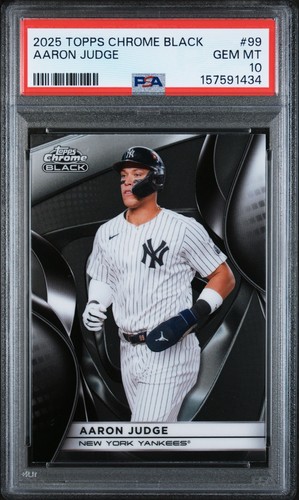 2025 Topps Chrome Black Aaron Judge #99 card