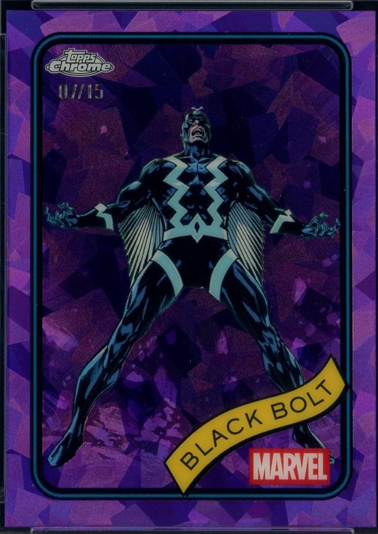 2025 Topps Chrome Black Bolt [Purple Sapphire] #116 card