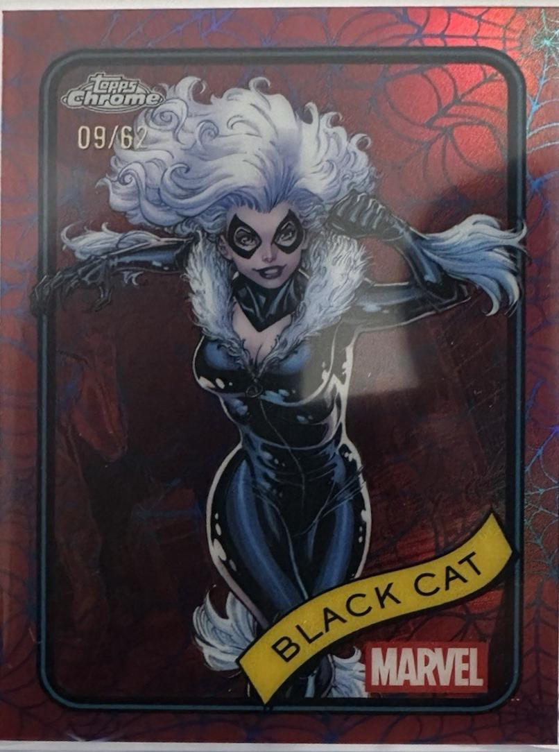 2025 Topps Chrome Black Cat [Blue Red Web] #106 card