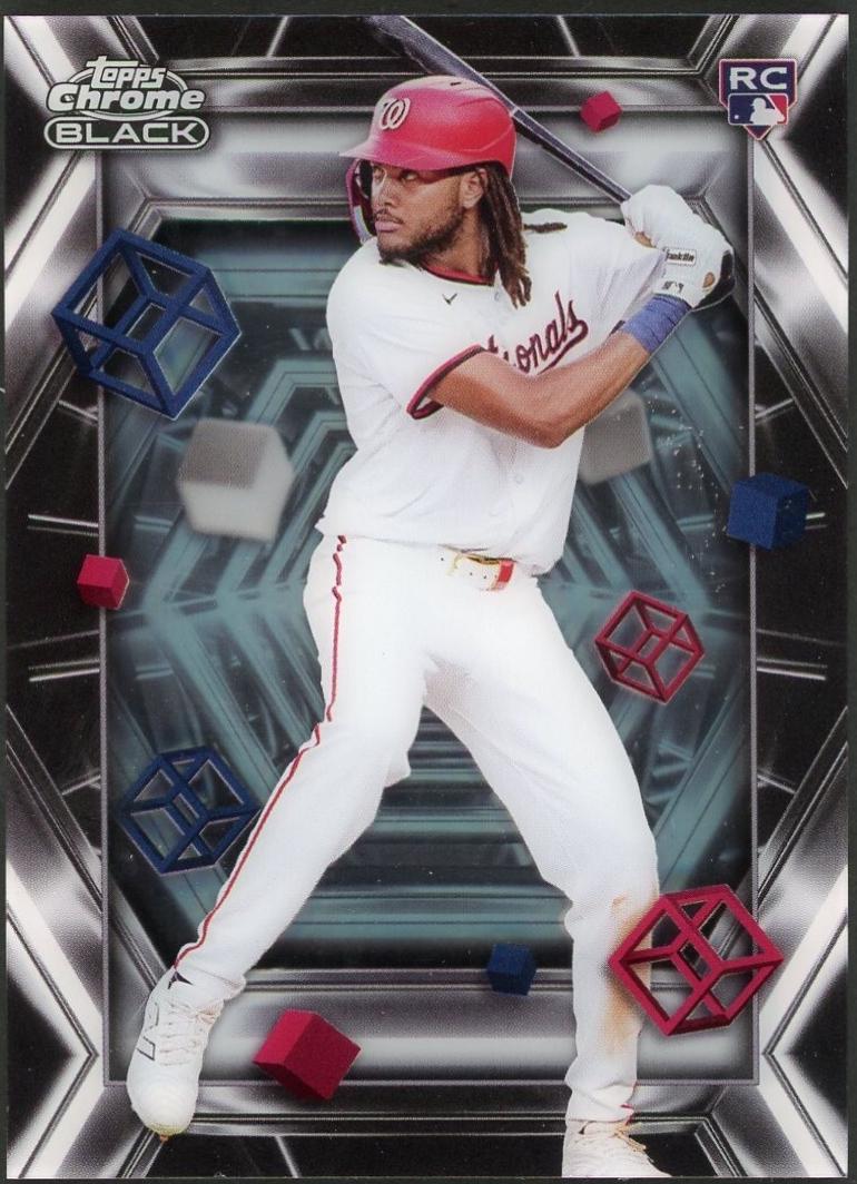 2025 Topps Chrome Black Depth of Darkness James Wood #DOD-2 card