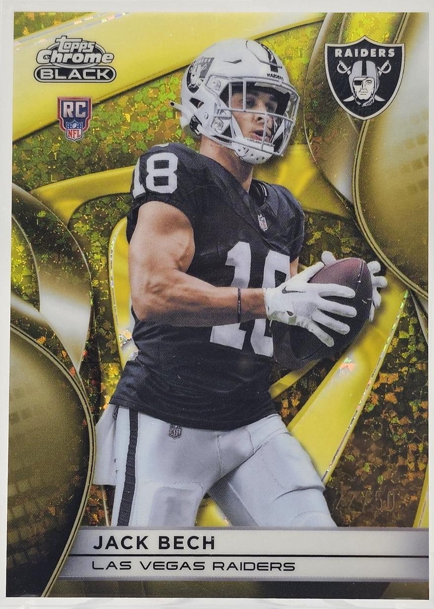 2025 Topps Chrome Black Jack Bech [Gold Mini-Diamond] #126 card