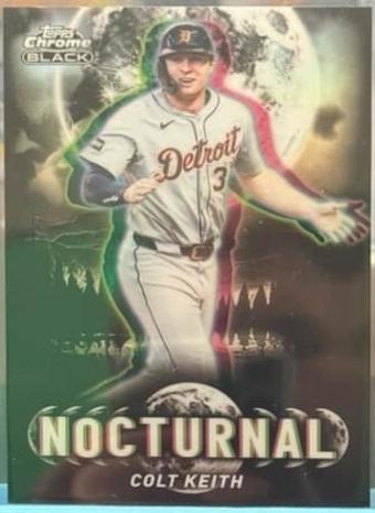 2025 Topps Chrome Black Nocturnal Colt Keith #NOC-40 card