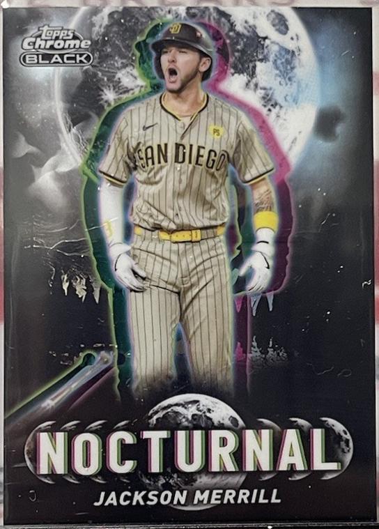 2025 Topps Chrome Black Nocturnal Jackson Merrill #NOC-17 card