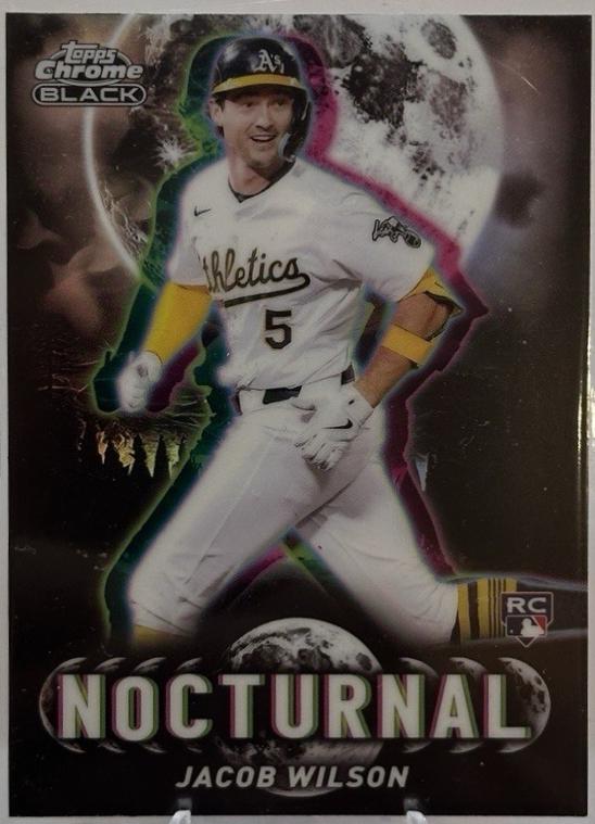 2025 Topps Chrome Black Nocturnal Jacob Wilson #NOC-35 card