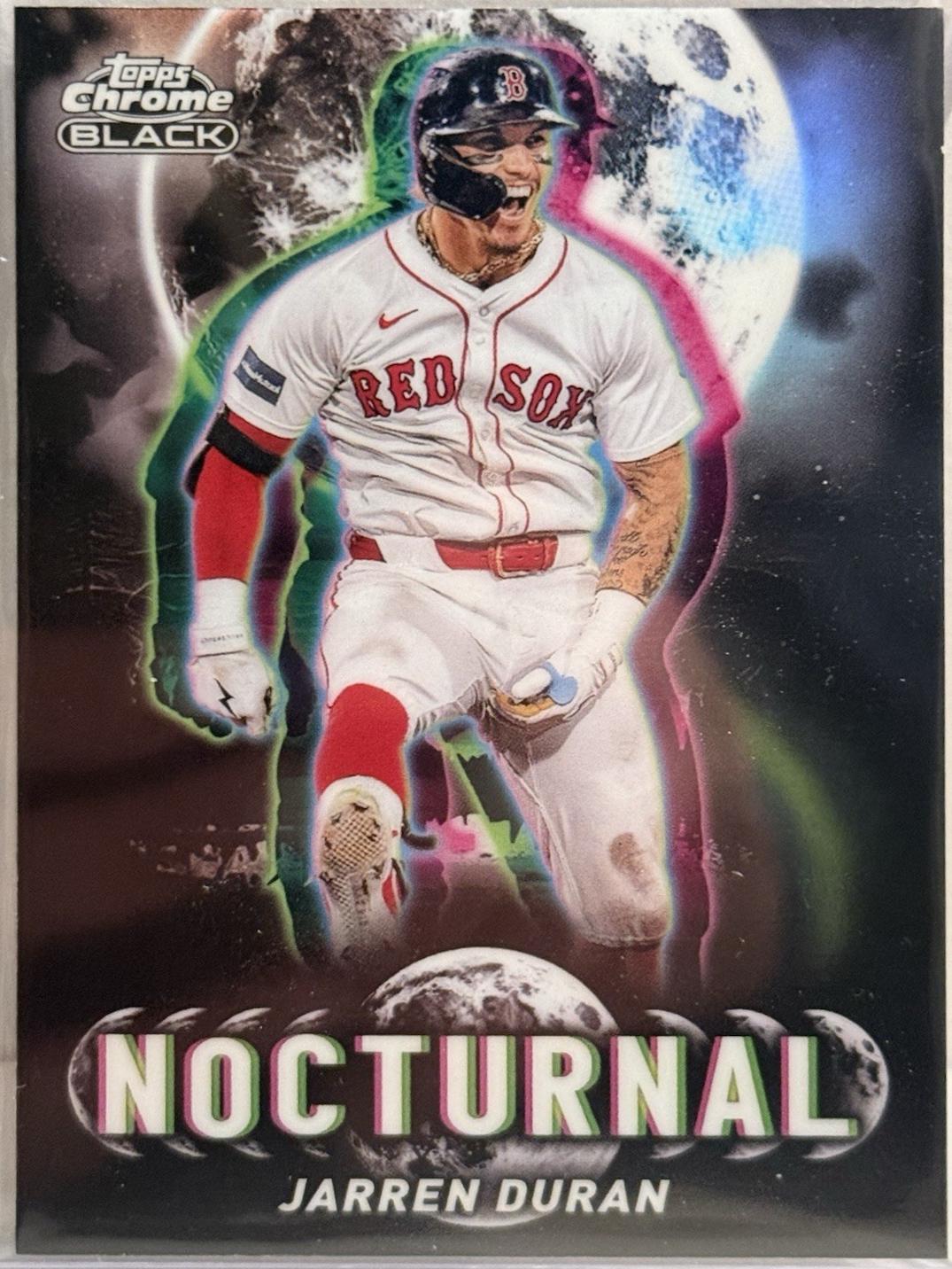 2025 Topps Chrome Black Nocturnal Jarren Duran #NOC-39 card