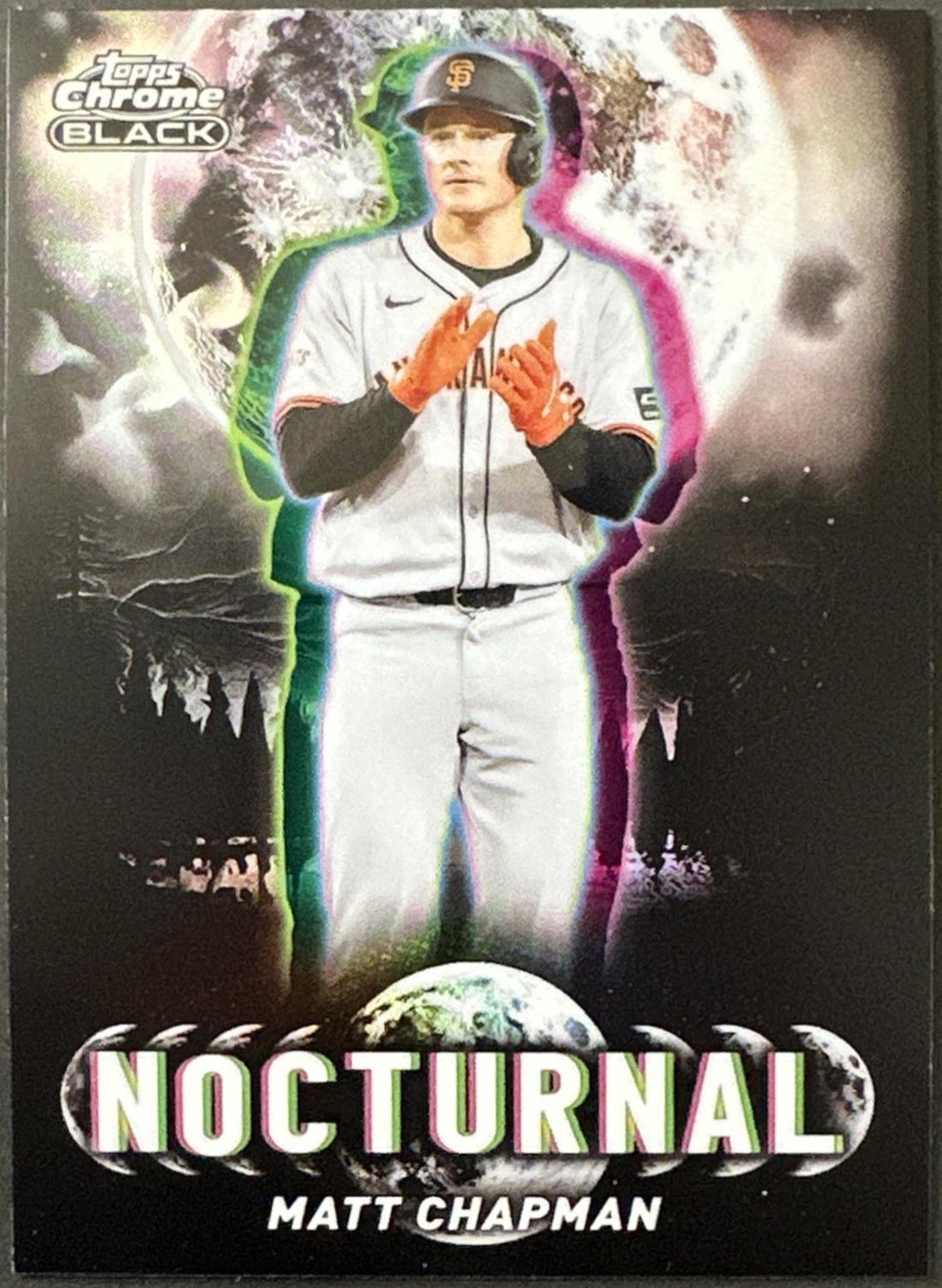 2025 Topps Chrome Black Nocturnal Matt Chapman #NOC-30 card